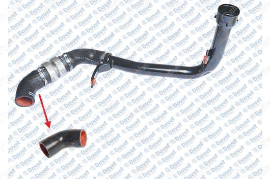 NIFEA 14872 Turbo Intercoller Hortumu (Uctaki Kucuk) Boxer Iii-Jumper Iii 2.2hdi E5 12-> Ducato Iii 2.3jtd 12->